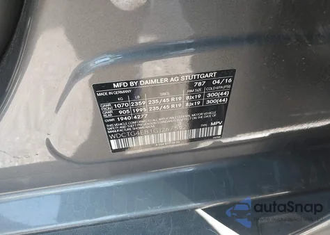 2016 Mercedes-Benz Gla 250 from USA, damaged, VIN WDCTG4EB1GJ267592